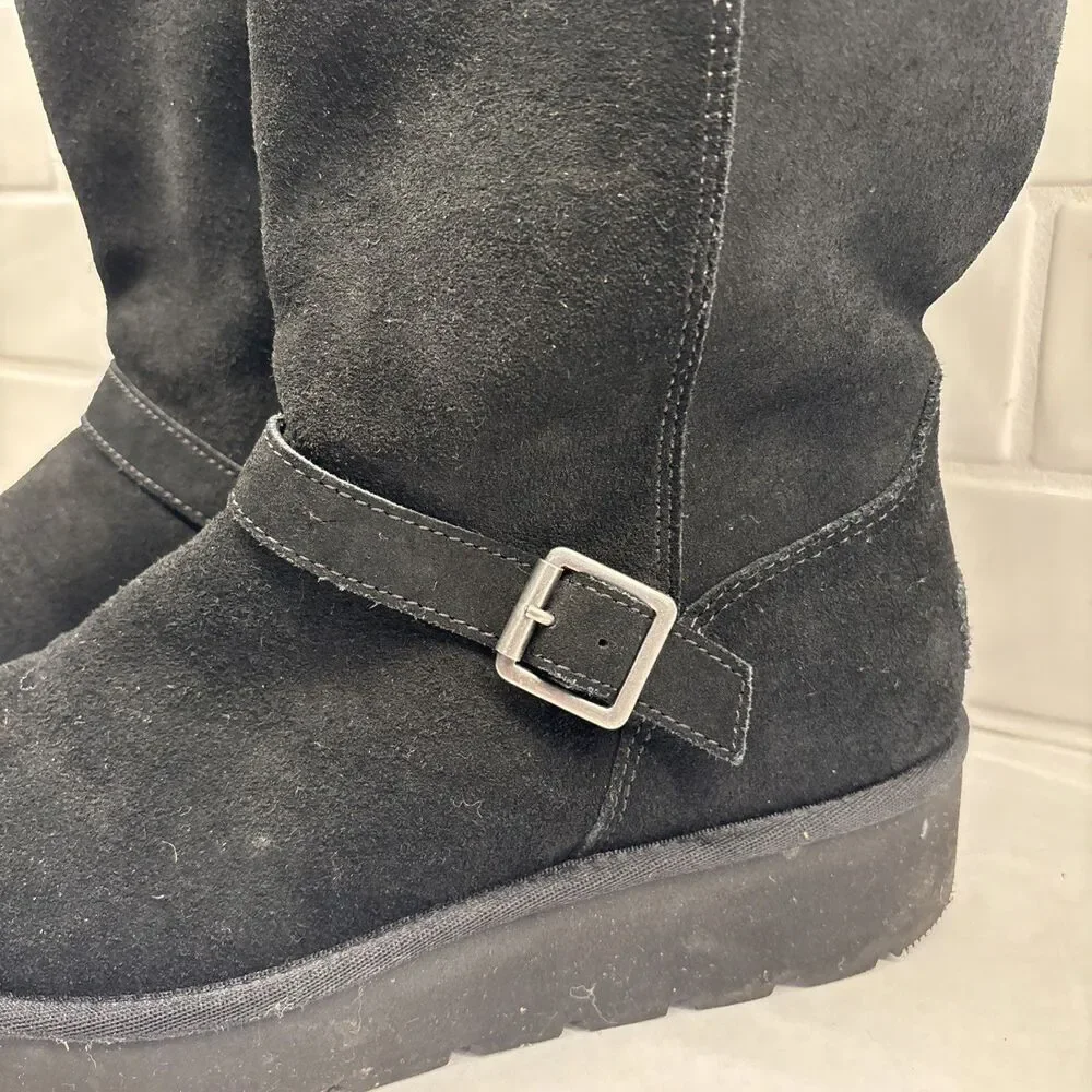 Womens‎ Koolaburra by Ugg Kelissa Tall Black Boots Shoes, size 9 EUC Winter Warm